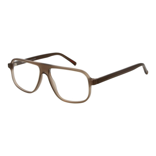 Andy Wolf Beige Acetate Glasses – Unisex Aviator Frames