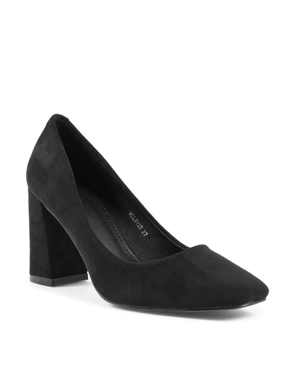 19V69 Italia Black Fabric Pumps - Chic Elegance for Every Occasion