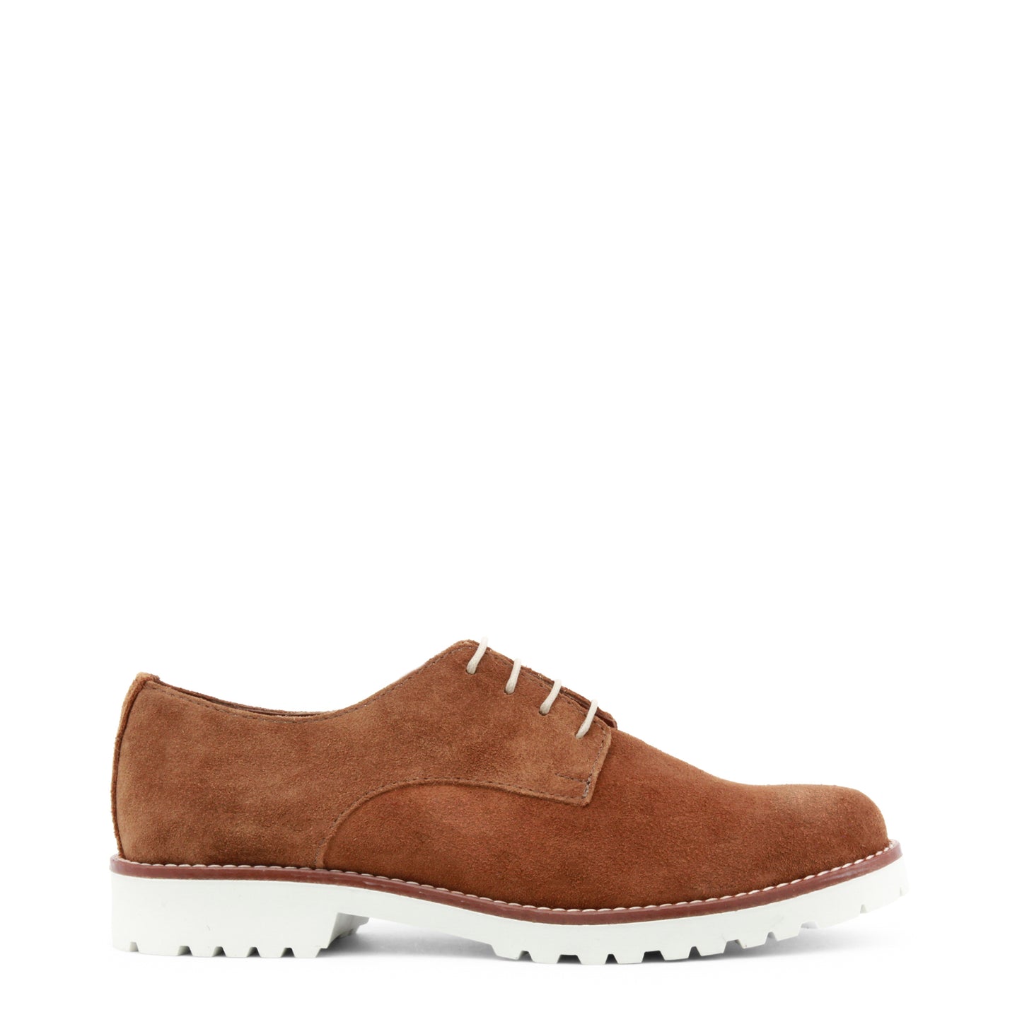 Italian Brown Suede Leather Oxfords for Women