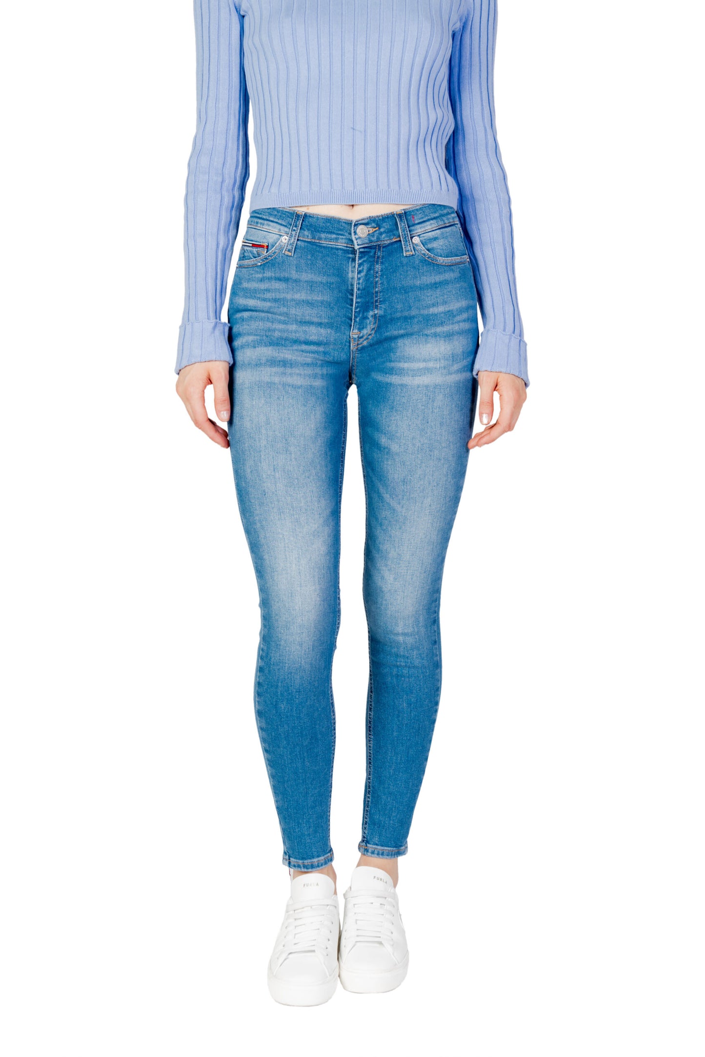 Tommy Hilfiger Light Blue Cotton Skinny Jeans for Women