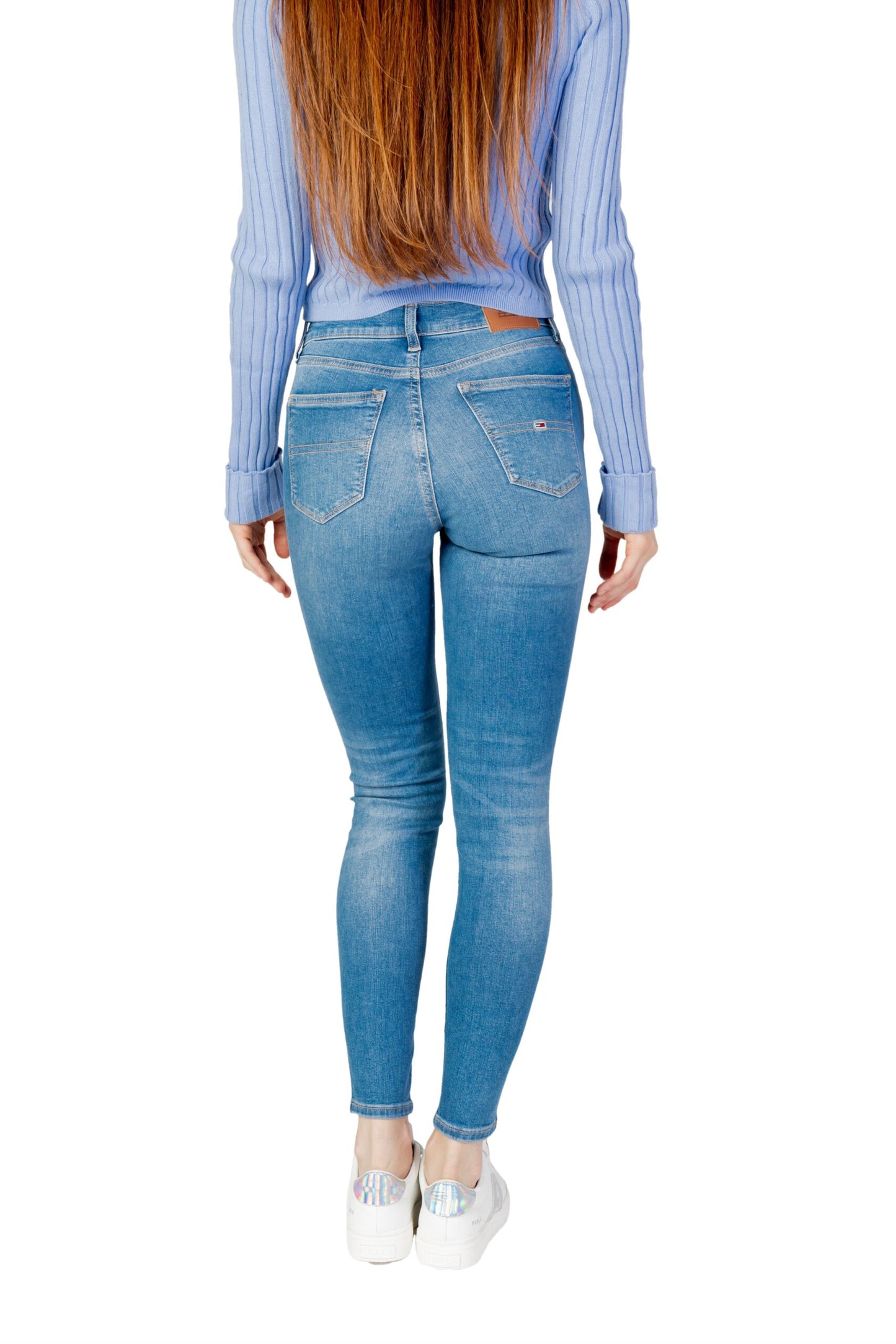 Tommy Hilfiger Light Blue Cotton Skinny Jeans for Women