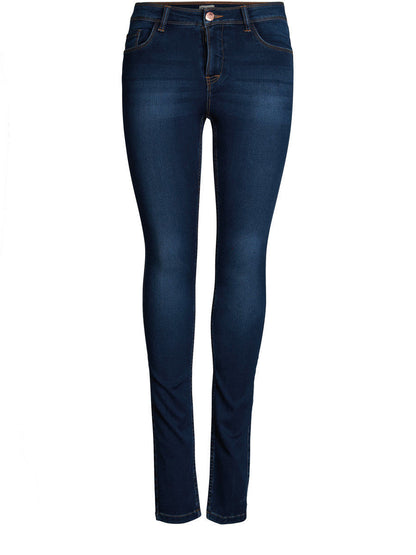 Only Blue Cotton Skinny Jeans for Women