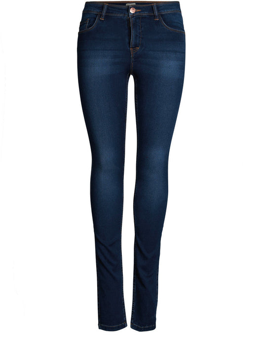 Only Blue Cotton Skinny Jeans for Women