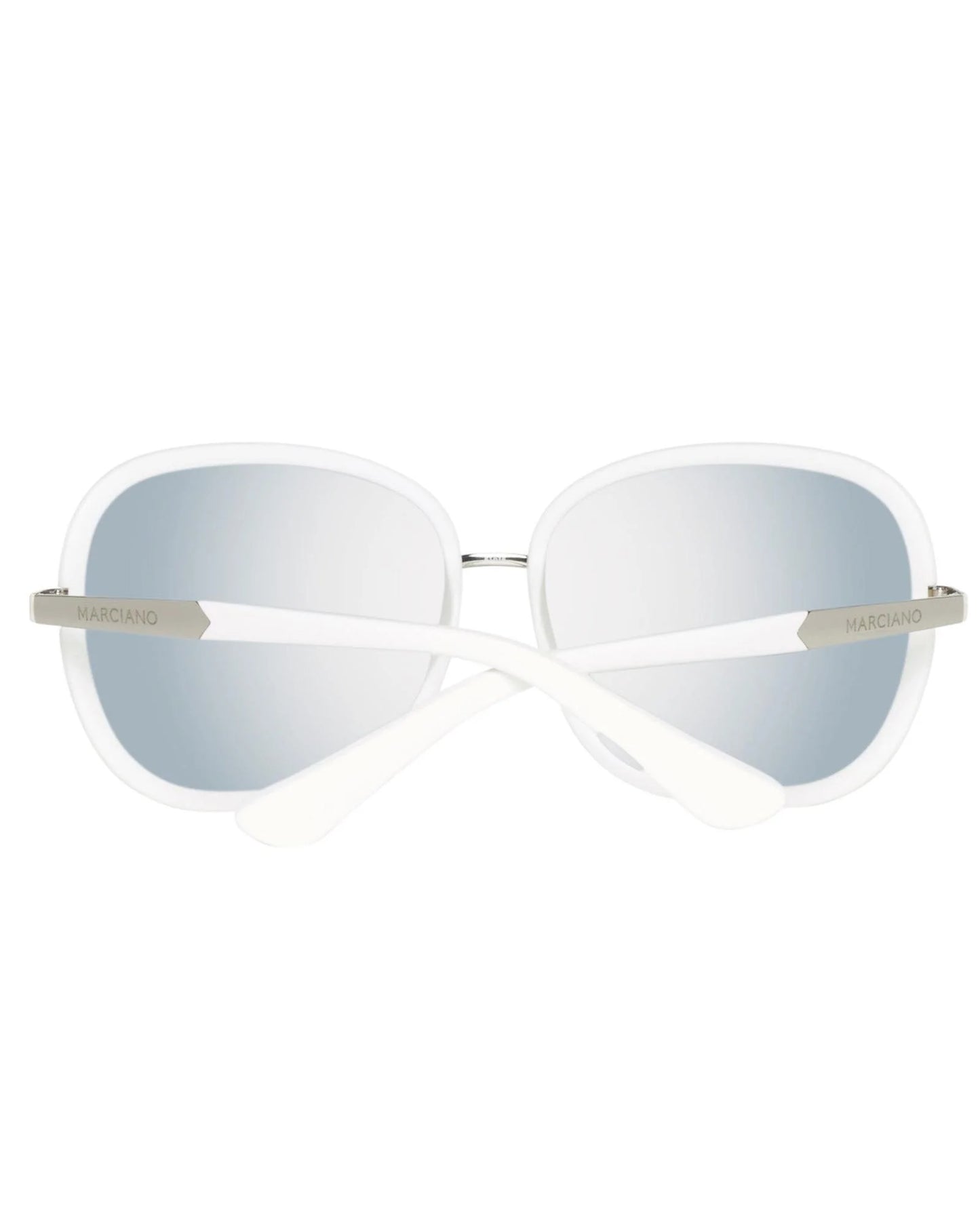 Guess Women’s Sunglasses – Silver Butterfly Frame, Mirrored Lenses