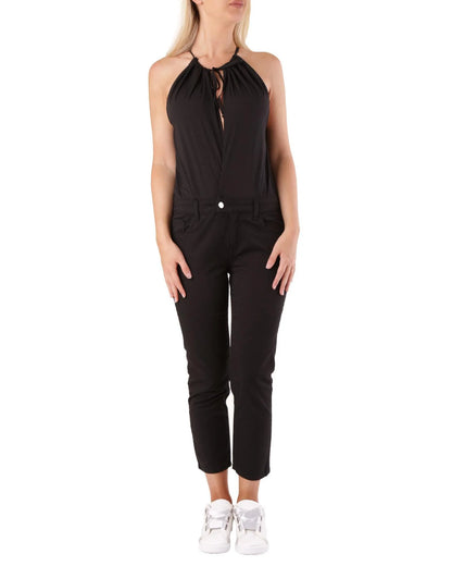 Met Black Cotton Jumpsuit