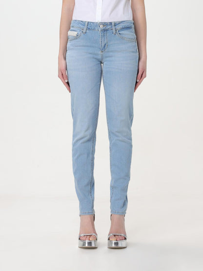 Liu Jo Blue Cotton Straight-Leg Jeans