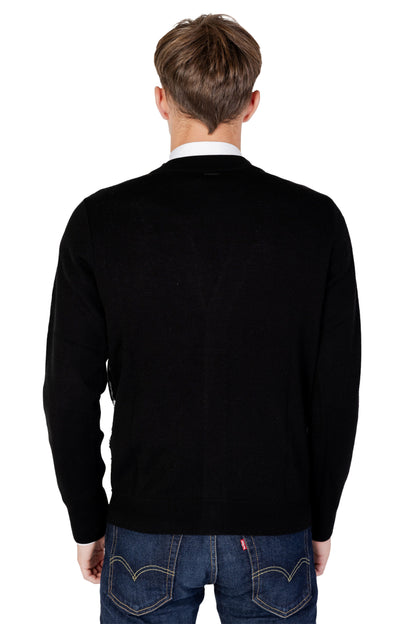 Antony Morato Black Wool Cardigan for Men