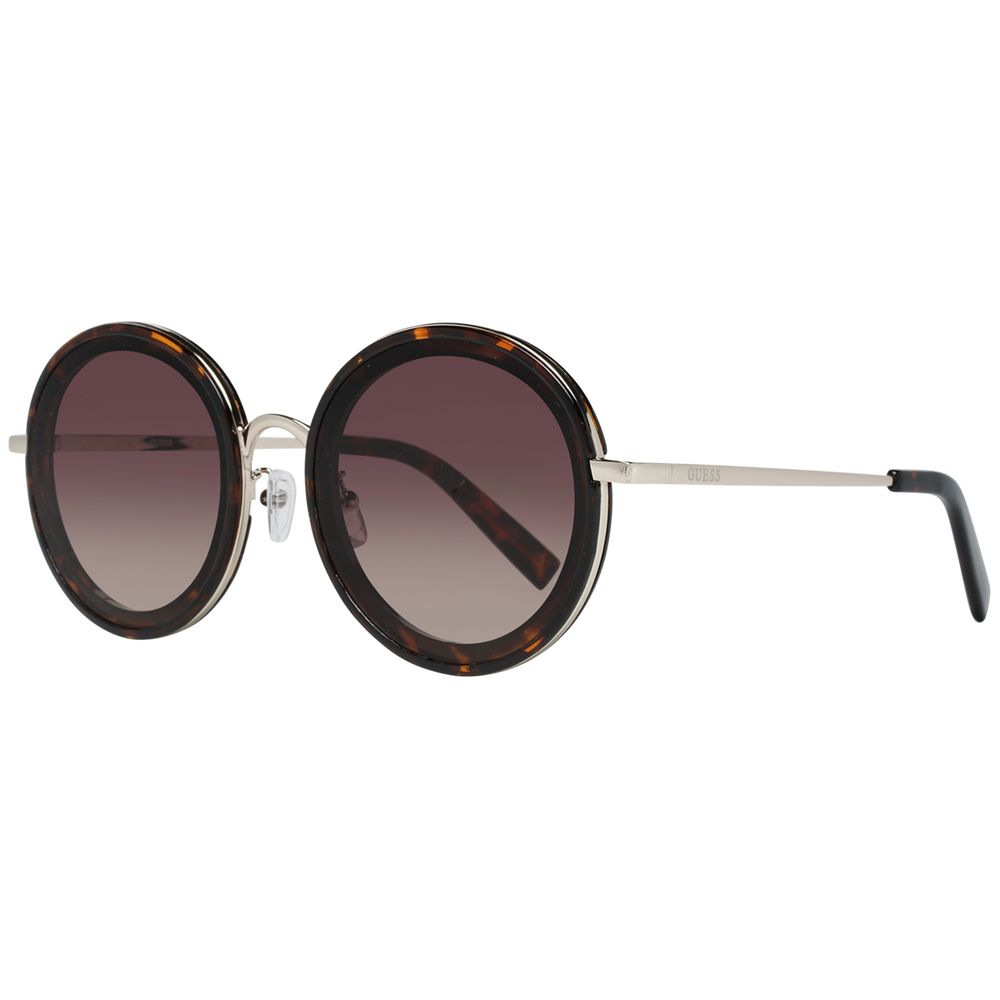 Guess Women’s Sunglasses – Brown Round Frame, Brown Gradient Lenses