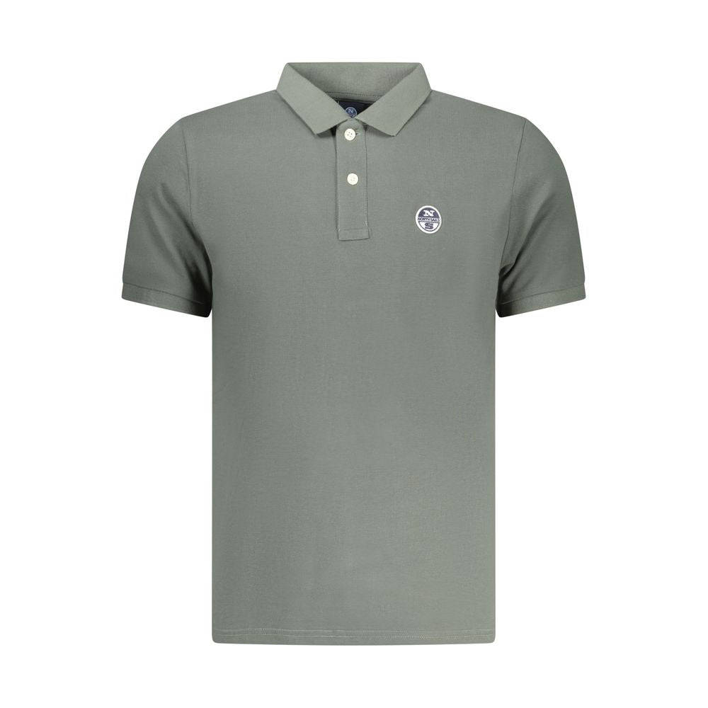 North Sails Verde Green Cotton Men's Short Sleeved Polo Shirt