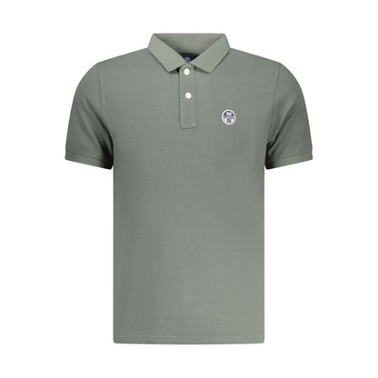 North Sails Verde Green Cotton Men's Short Sleeved Polo Shirt