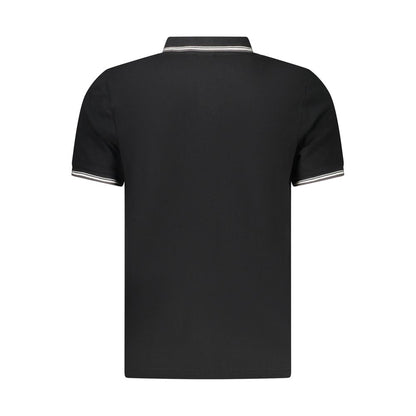 North Sails Black Cotton Men Polo Shirt