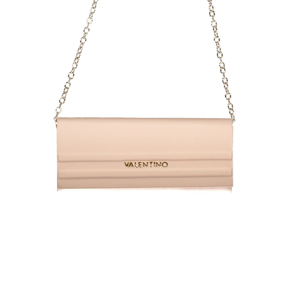 Mario Valentino Rosa Leather Handbag with Removable Chain Strap