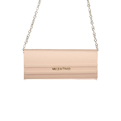 Mario Valentino Rosa Leather Handbag with Removable Chain Strap