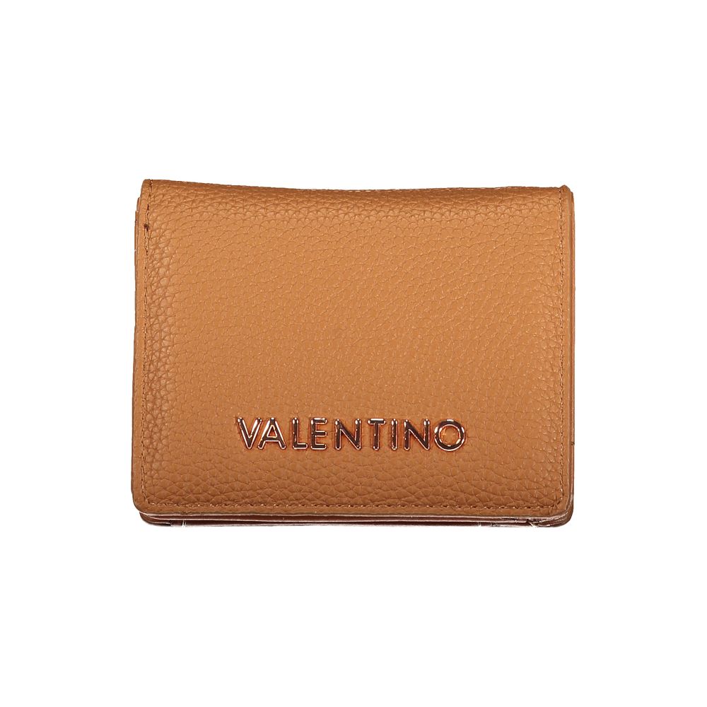 Mario Valentino Marrone Leather-Finish Woman Wallet
