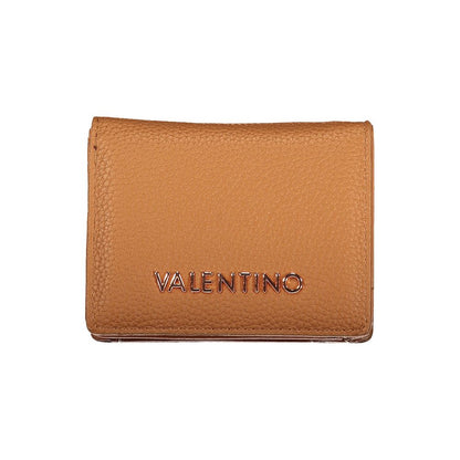 Mario Valentino Marrone Leather-Finish Woman Wallet