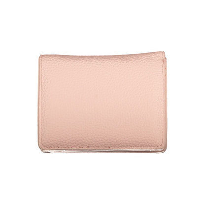 Mario Valentino Rosa Leather-Finish Wallet with Signature Logo