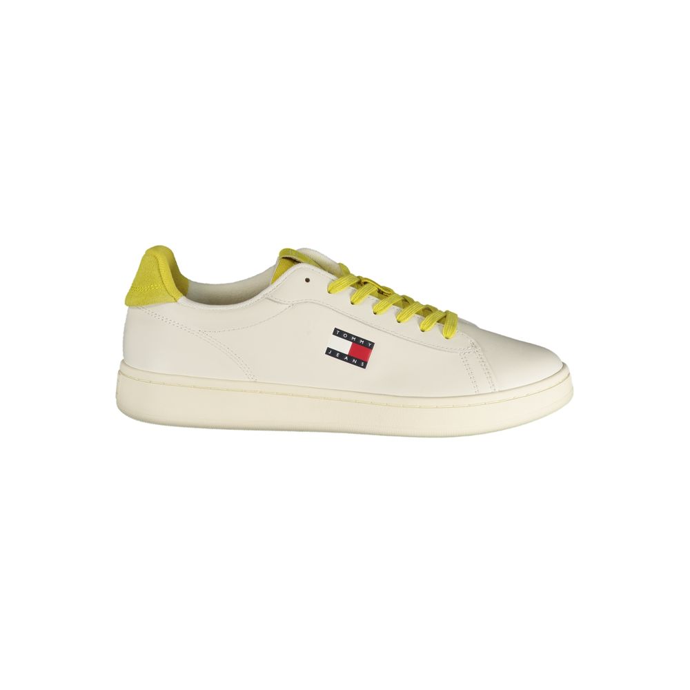 Tommy Hilfiger Bianco Polyurethane Men's Sneakers