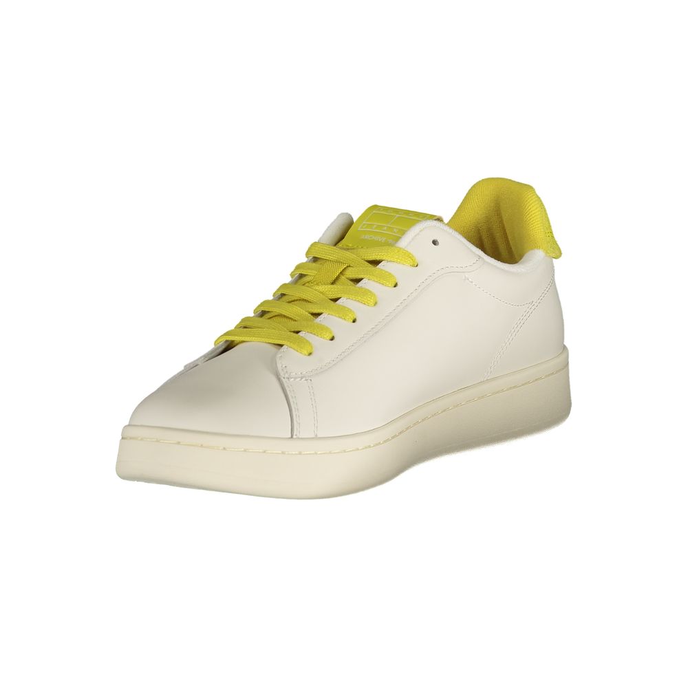 Tommy Hilfiger Bianco Polyurethane Men's Sneakers