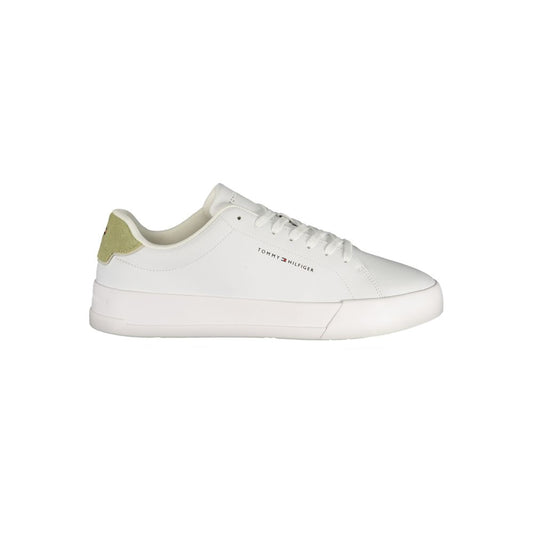 Tommy Hilfiger Bianco Polyurethane Men Sneaker