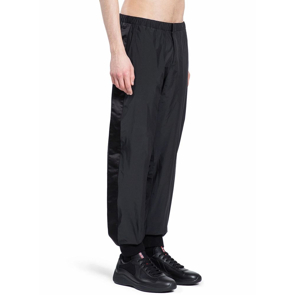 Prada Black Nylon Joggers