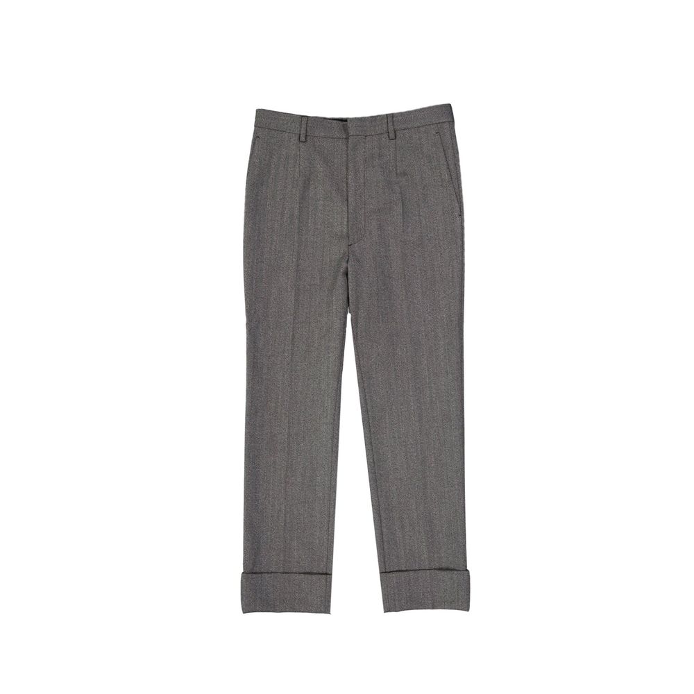 Prada Gray Wool Dress Pants – Timeless Elegance Redefined