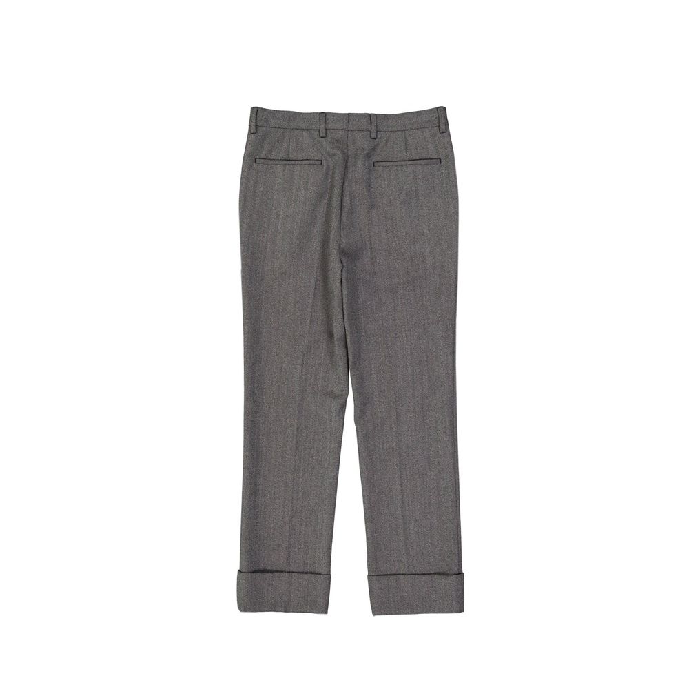 Prada Gray Wool Dress Pants – Timeless Elegance Redefined