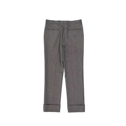 Prada Gray Wool Dress Pants – Timeless Elegance Redefined