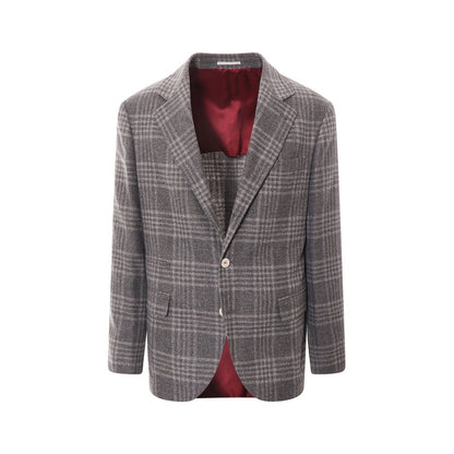 Brunello Cucinelli Gray Cashmere Jacket and Coat for Men