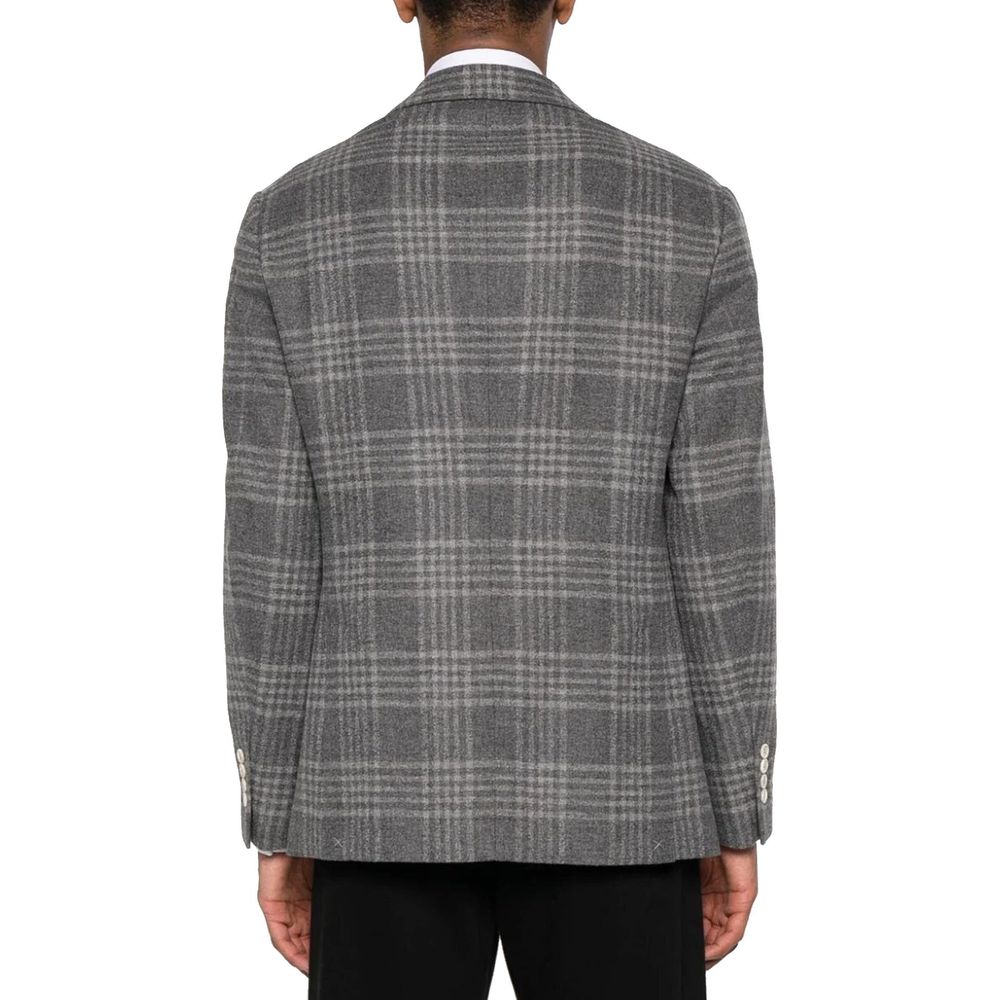 Brunello Cucinelli Gray Cashmere Jacket and Coat for Men