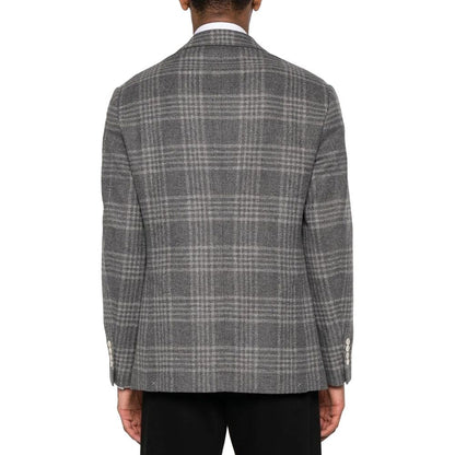 Brunello Cucinelli Gray Cashmere Jacket and Coat for Men