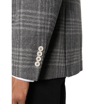 Brunello Cucinelli Gray Cashmere Jacket and Coat for Men