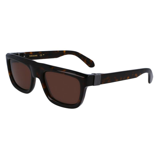 Ferragamo Brown Acetate Sunglasses – Stylish and Protective Eyewear