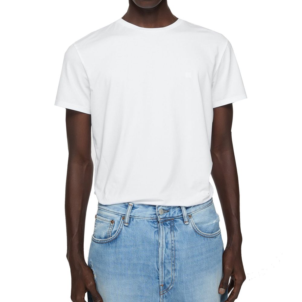 Acne Studios White Cotton T-Shirt - Unisex Classic Fit