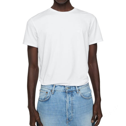 Acne Studios White Cotton T-Shirt - Unisex Classic Fit