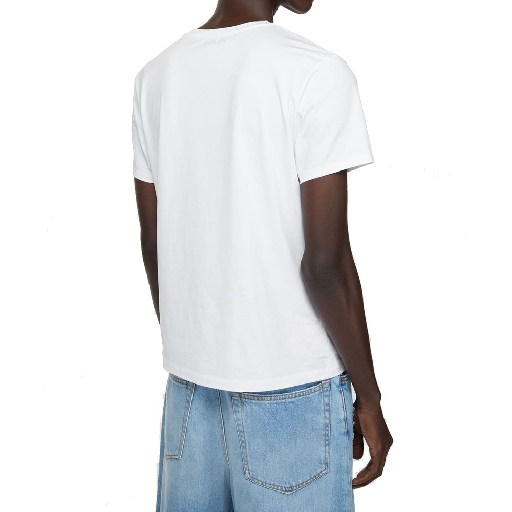 Acne Studios White Cotton T-Shirt - Unisex Classic Fit