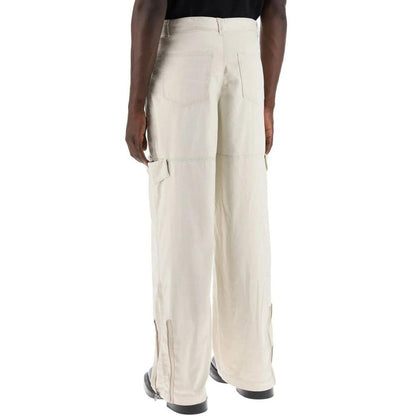 Acne Studios Beige Polyester Cargo Pants for Men