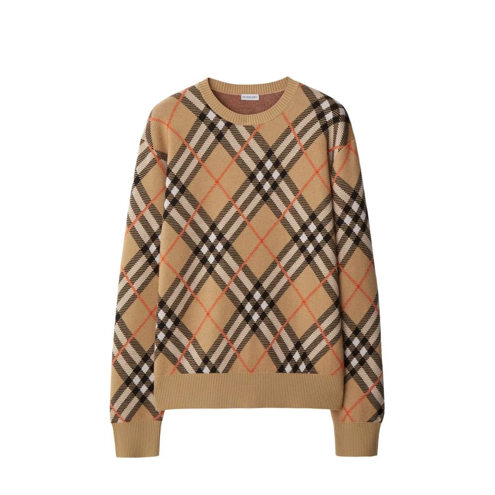Burberry Brown Check Jumper for Women