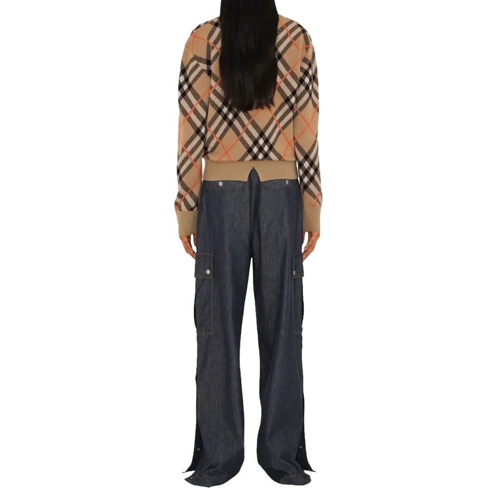 Burberry Brown Check Jumper for Women