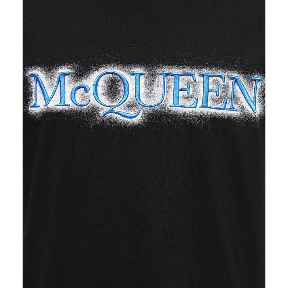 Alexander McQueen Black Cotton T-Shirt: A Statement of Elegance