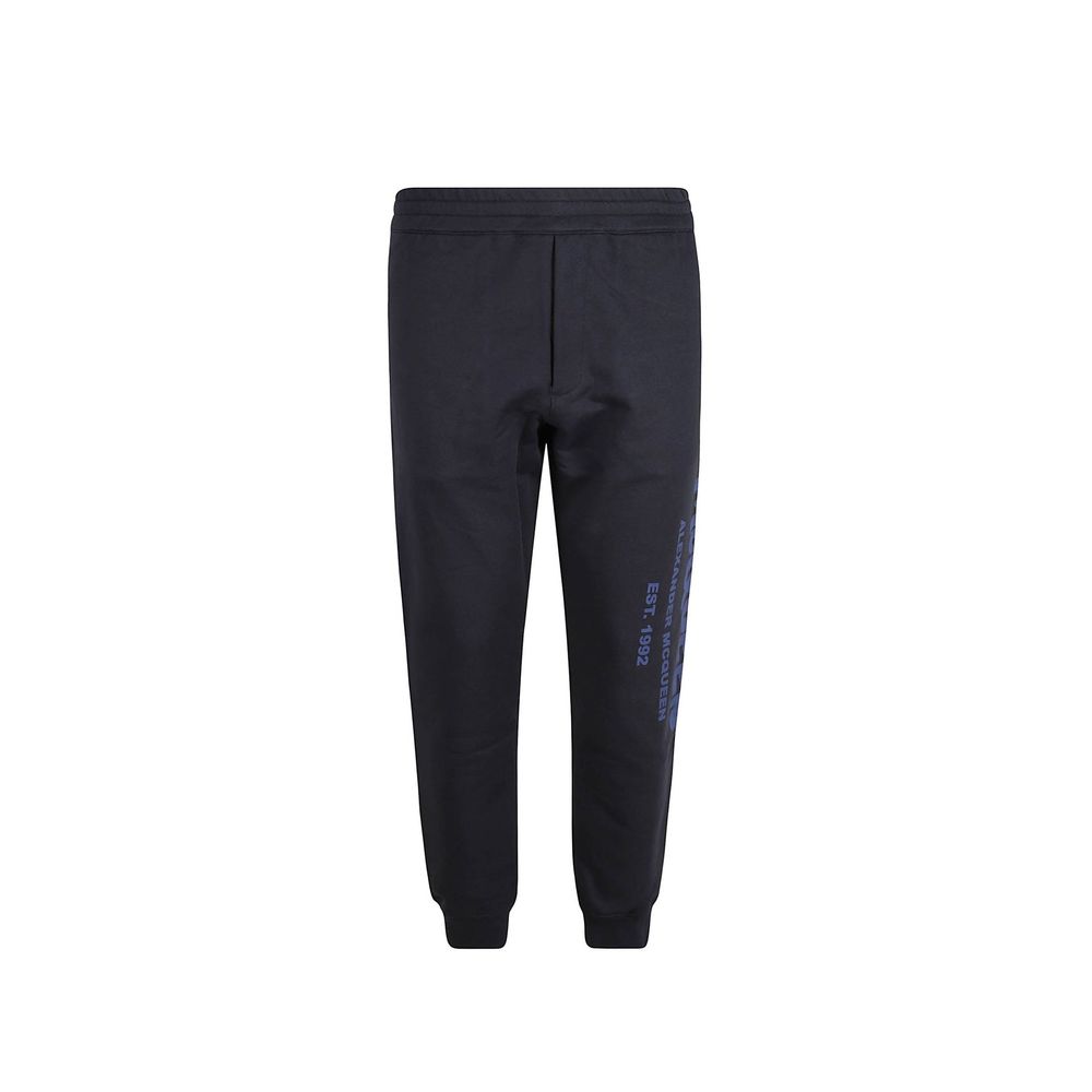 Alexander McQueen Blue Cotton Joggers