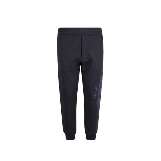 Alexander McQueen Blue Cotton Joggers