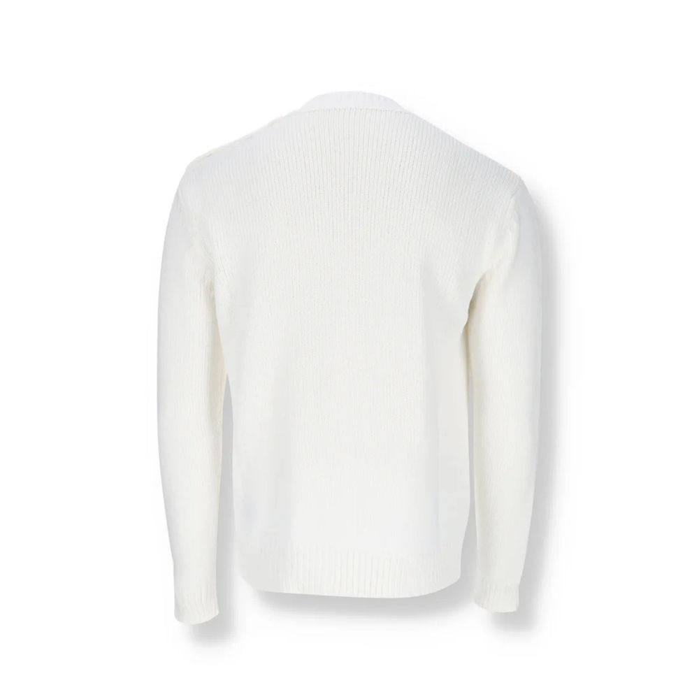 Balmain White Cotton Sweatshirt - Classic & Comfortable
