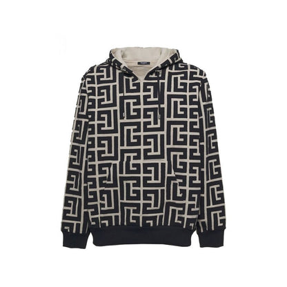 Balmain Beige Cotton Sweatshirt for Men