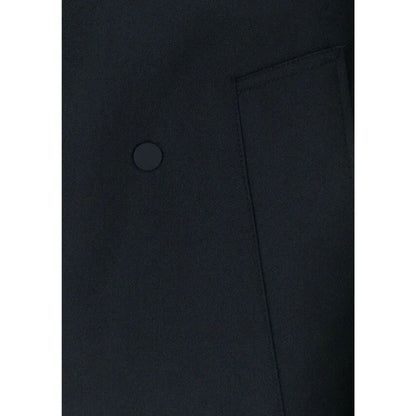 Burberry Black Silk Blend Belted Trench Coat