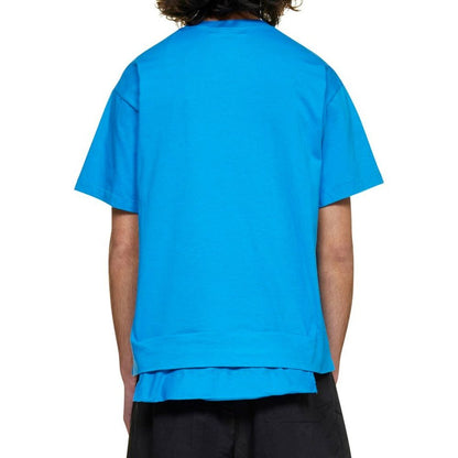 Ambush Blue Cotton T-Shirt: Premium Italian Style