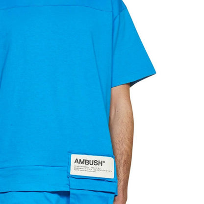 Ambush Blue Cotton T-Shirt: Premium Italian Style