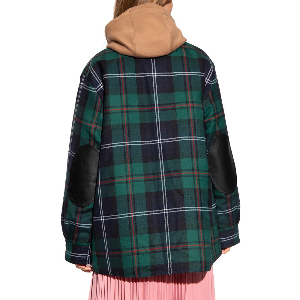 Burberry Green Check Overshirt for Women