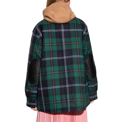 Burberry Green Check Overshirt for Women