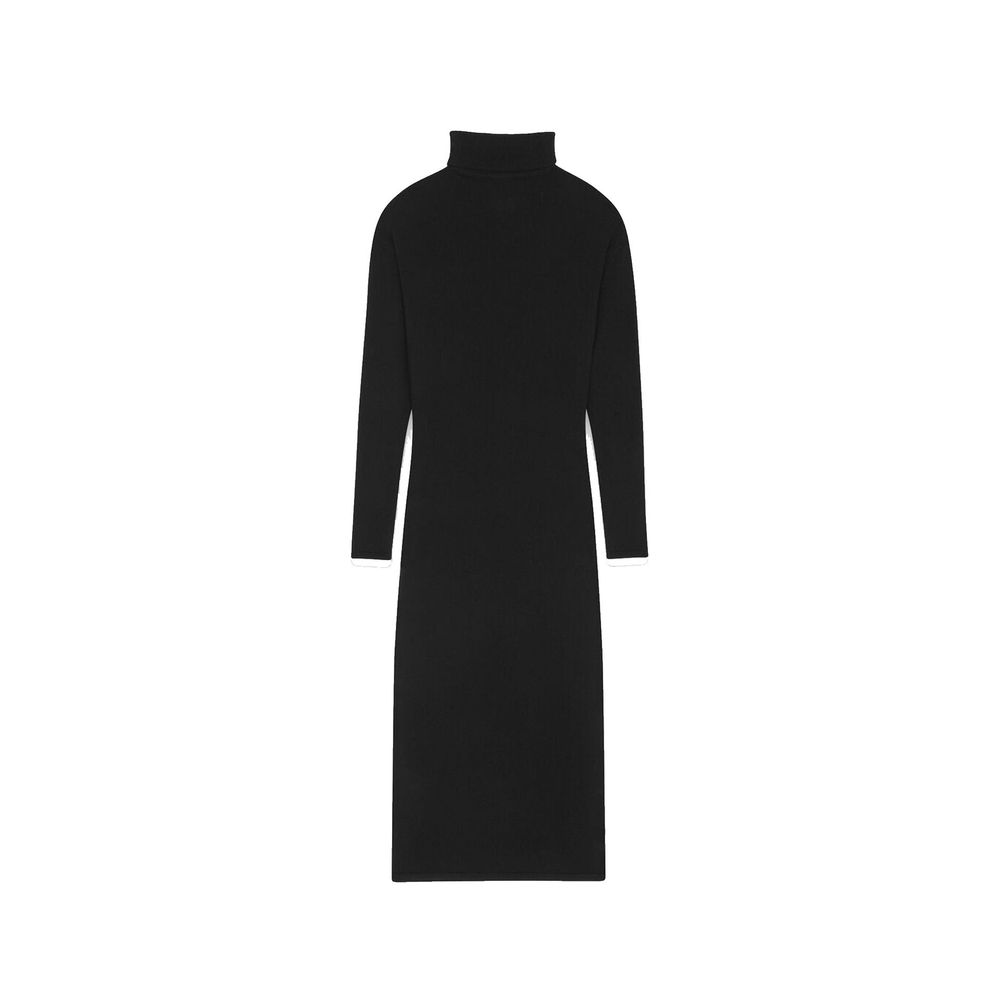 Saint Laurent Black Cashmere Midi Dress