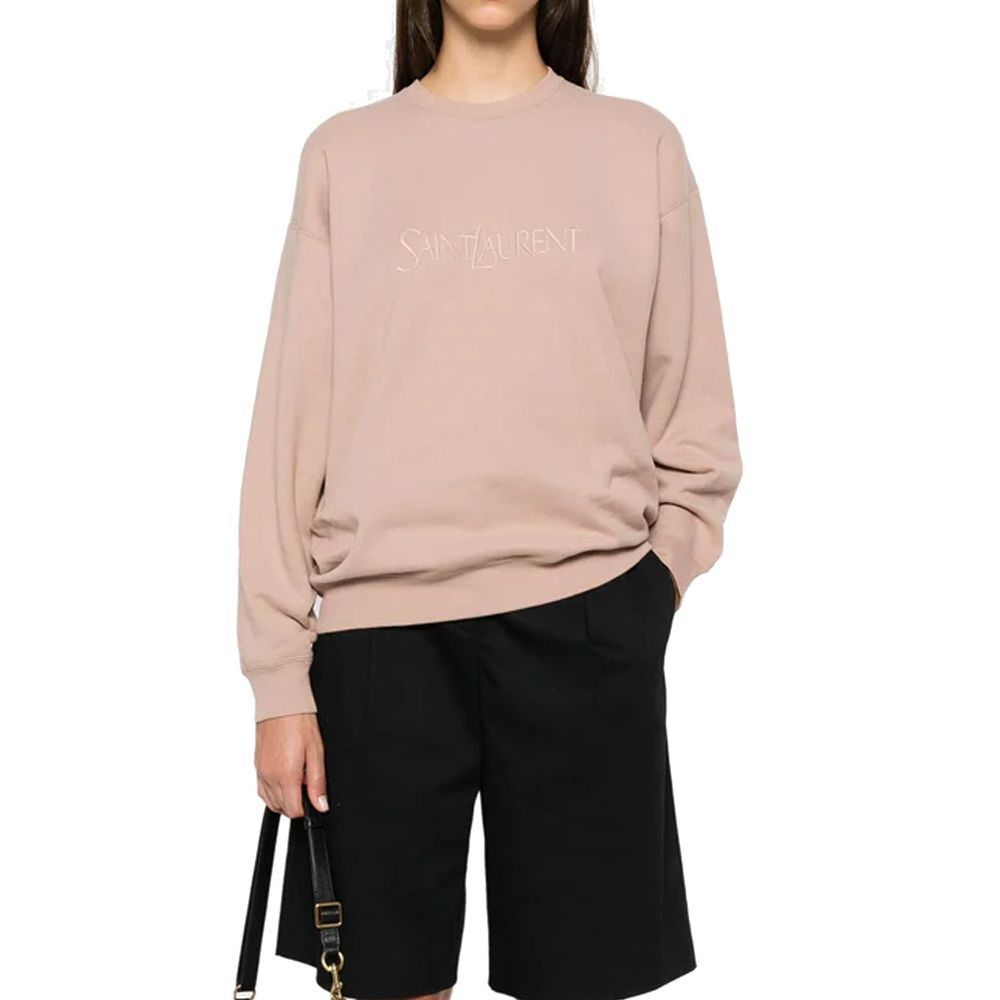 Saint Laurent Pink Cotton Sweatshirt